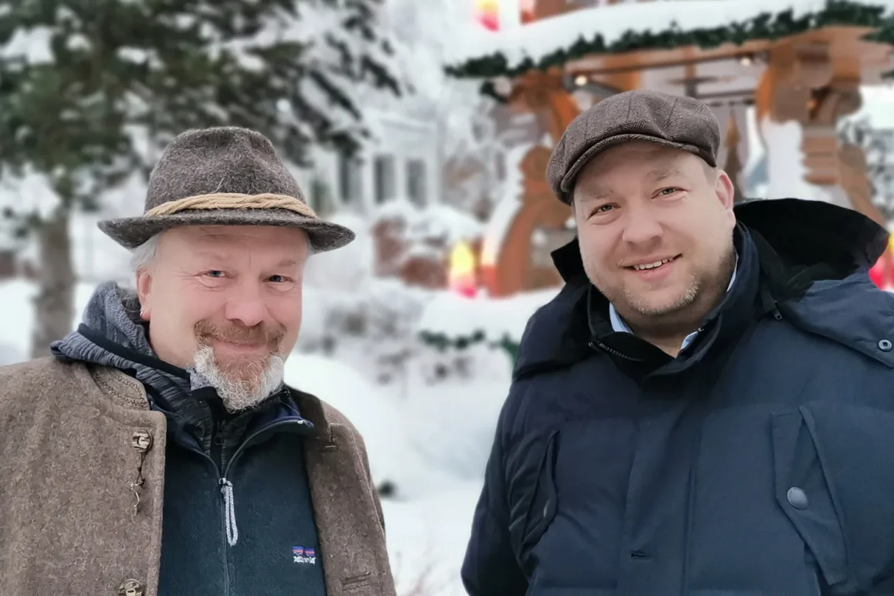 Rainer Oebike (Forstbeamter a.D.) und Marcel Queckemeyer (AfD-Landtagsabgeordneter in Niedersachsen, Sprecher für Umwelt und Tourismus)