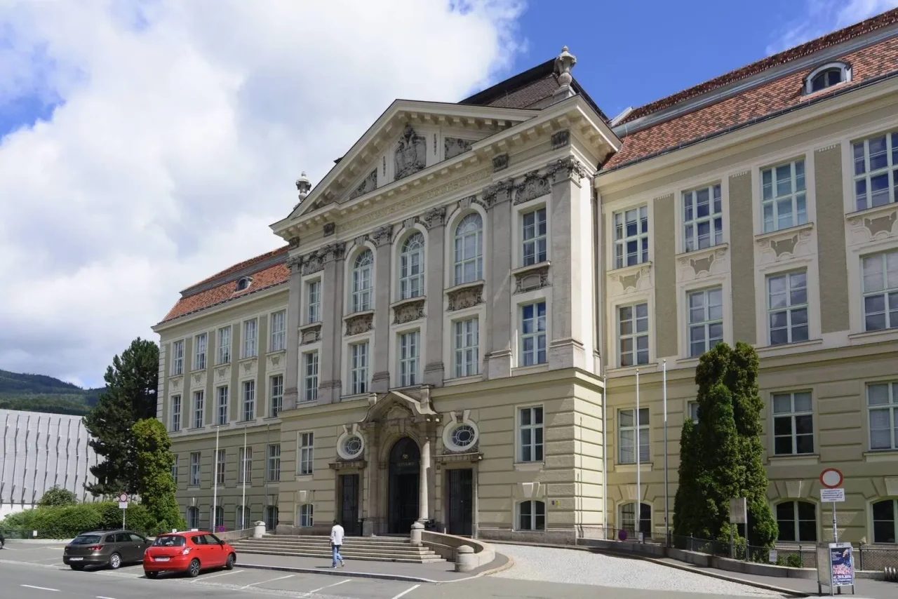 Das Hauptgebäude der Montanuniversität in Leoben.