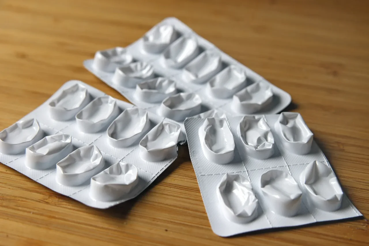 Leere Tablettenblister