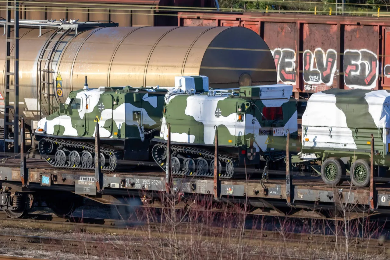 Bundeswehrfahrzeuge am Weg zur NATO-Großübung Quadriga 2024.
