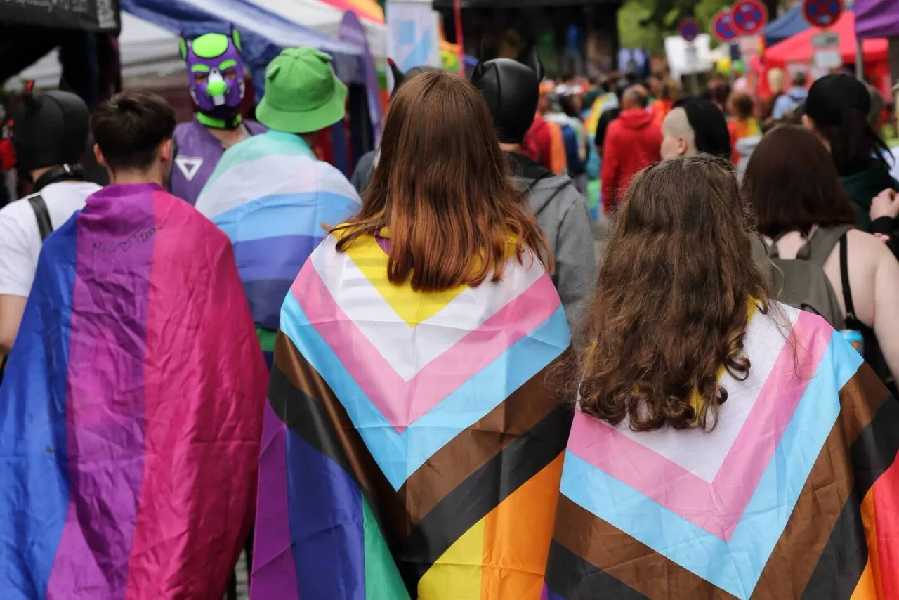 Teilnehmer der CSD-Parade in Potsdam.