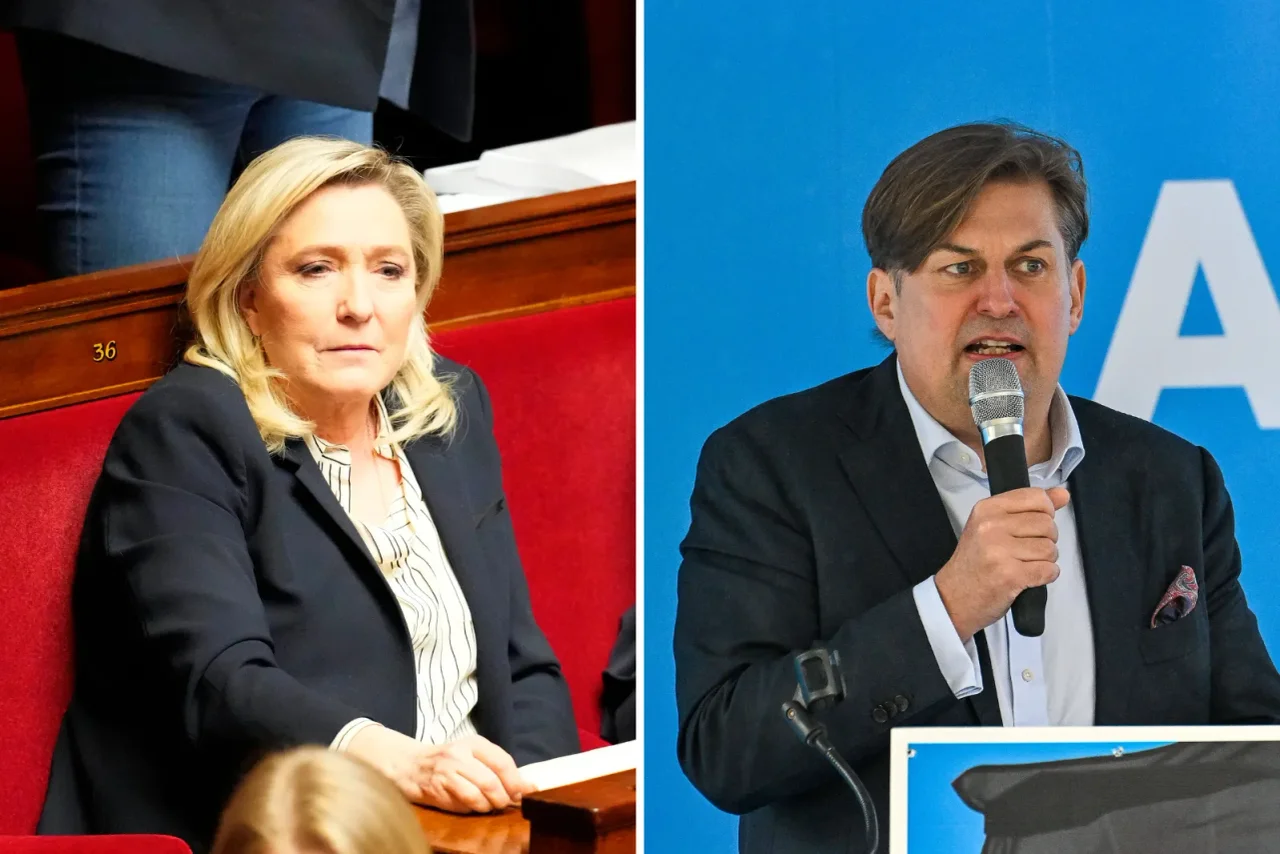 Marine Le Pen und Maximilian Krah