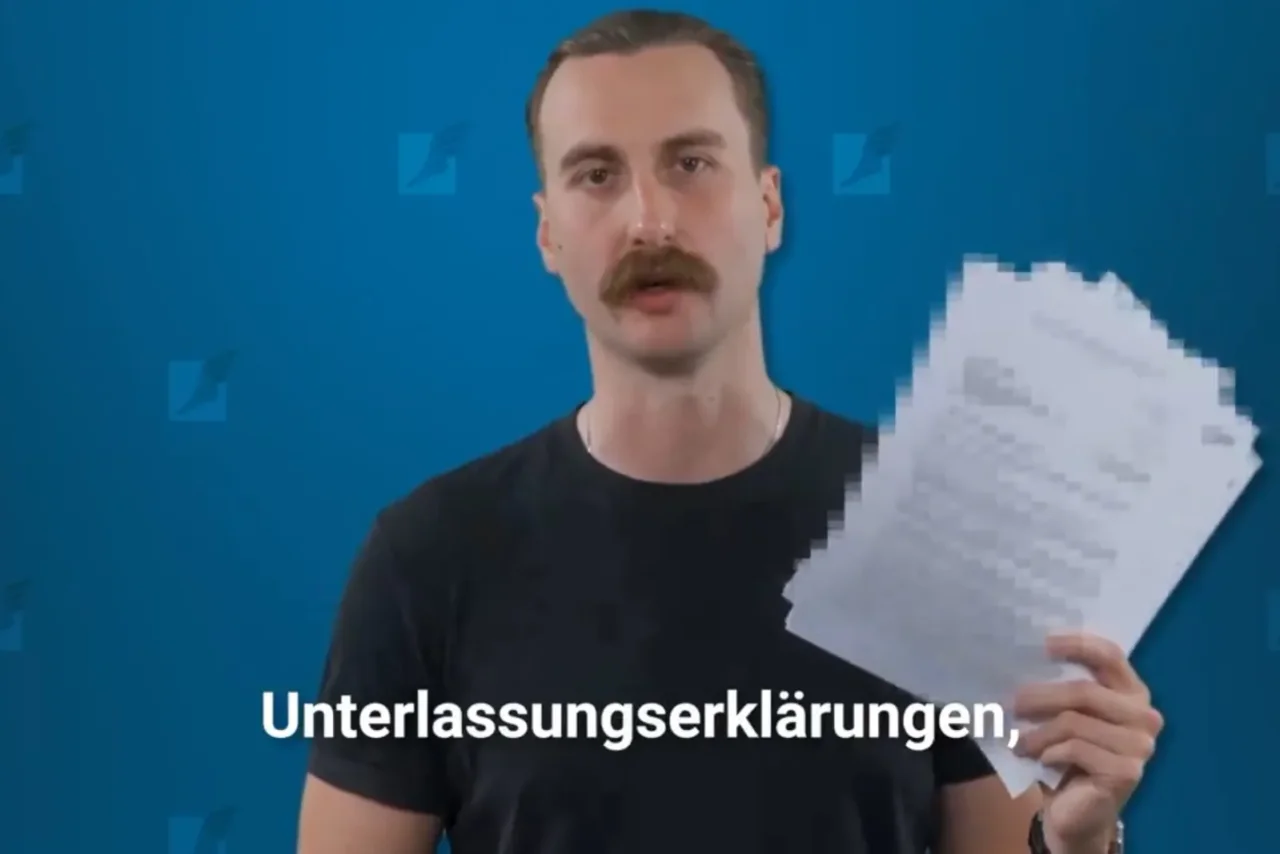 Huemer bittet in einem Video um Spenden.