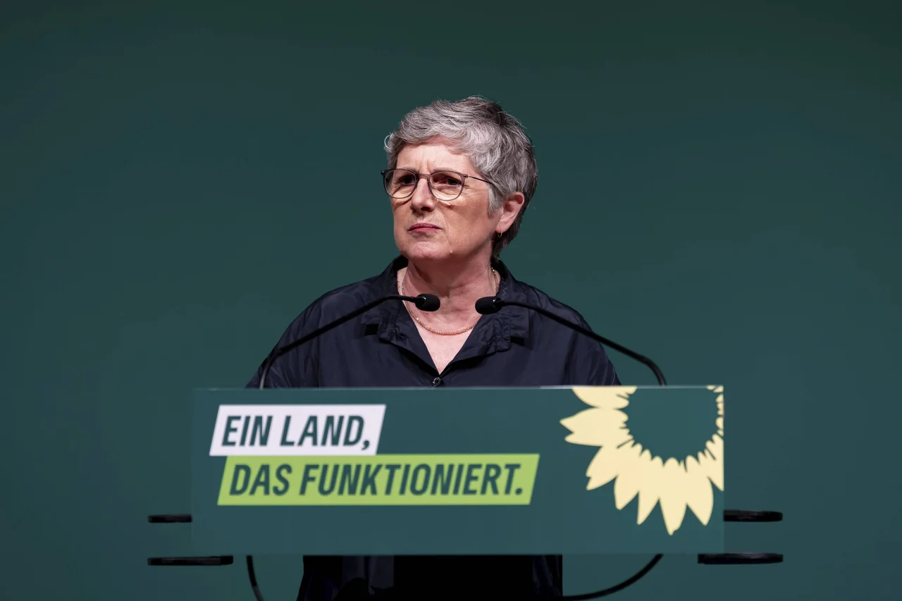 Britta Haßelmann auf einer Veranstaltung der Grünen.