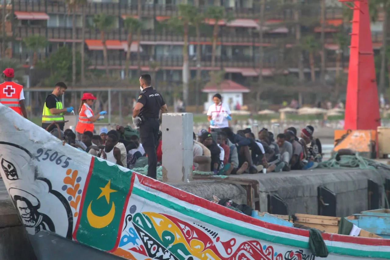 Migranten auf den Kanarischen Inseln.