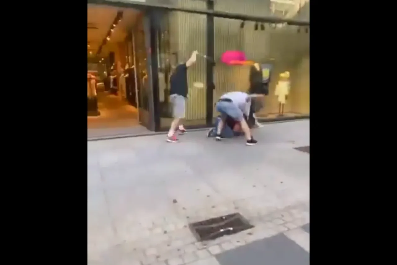 Das Video zeigt mehrere Migranten bei einer Auseinandersetzung in Dresden.