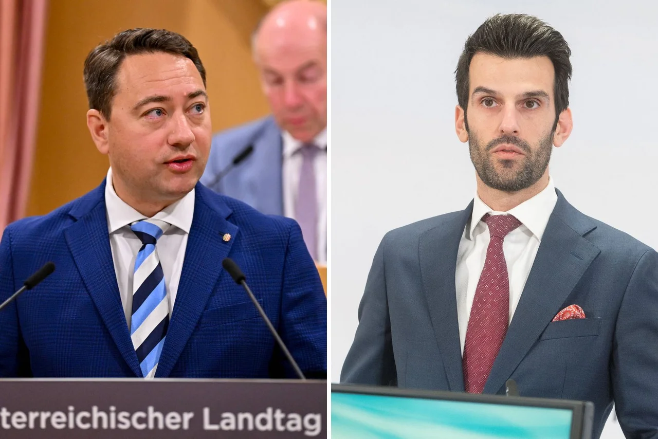 Die FPÖ-Politiker Haimbuchner und Landbauer sprechen sich gegen den politischen Islam aus.