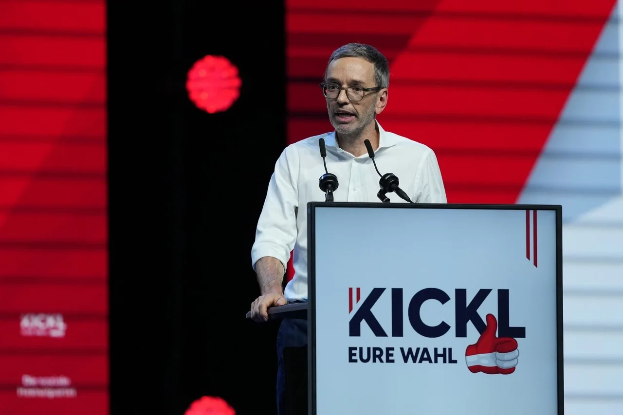 Kickl bei seiner Rede zum Wahlkampfauftakt in Graz.