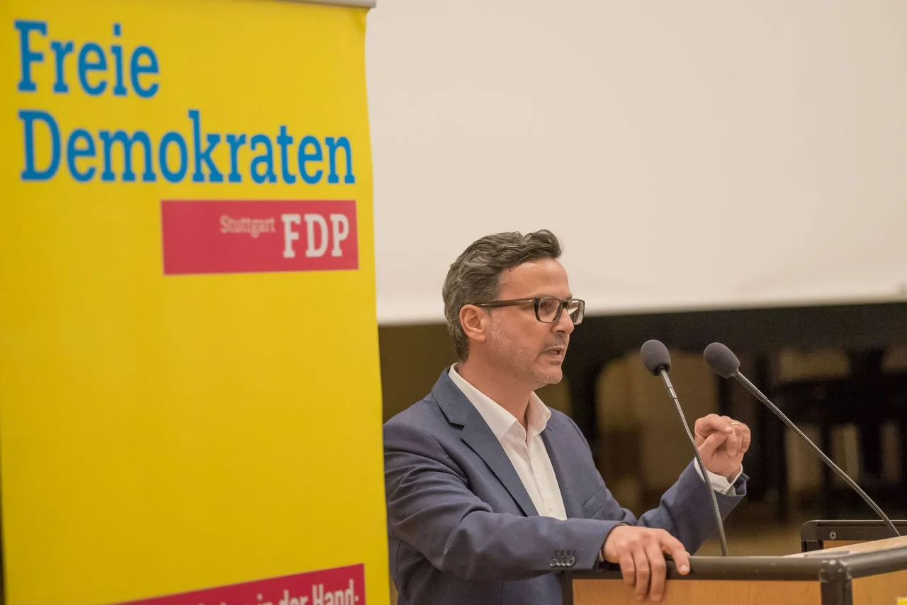 Scholpp bei einer FDP-Konferenz im Jahr 2016.
