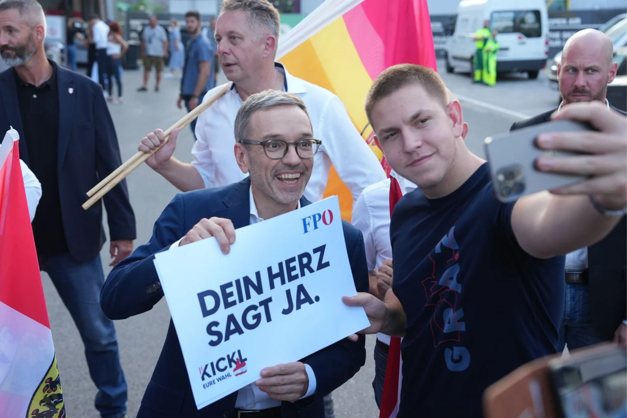 Der Chef der FPÖ, Herbert Kickl, kann sich über gute Umfragewerte freuen.