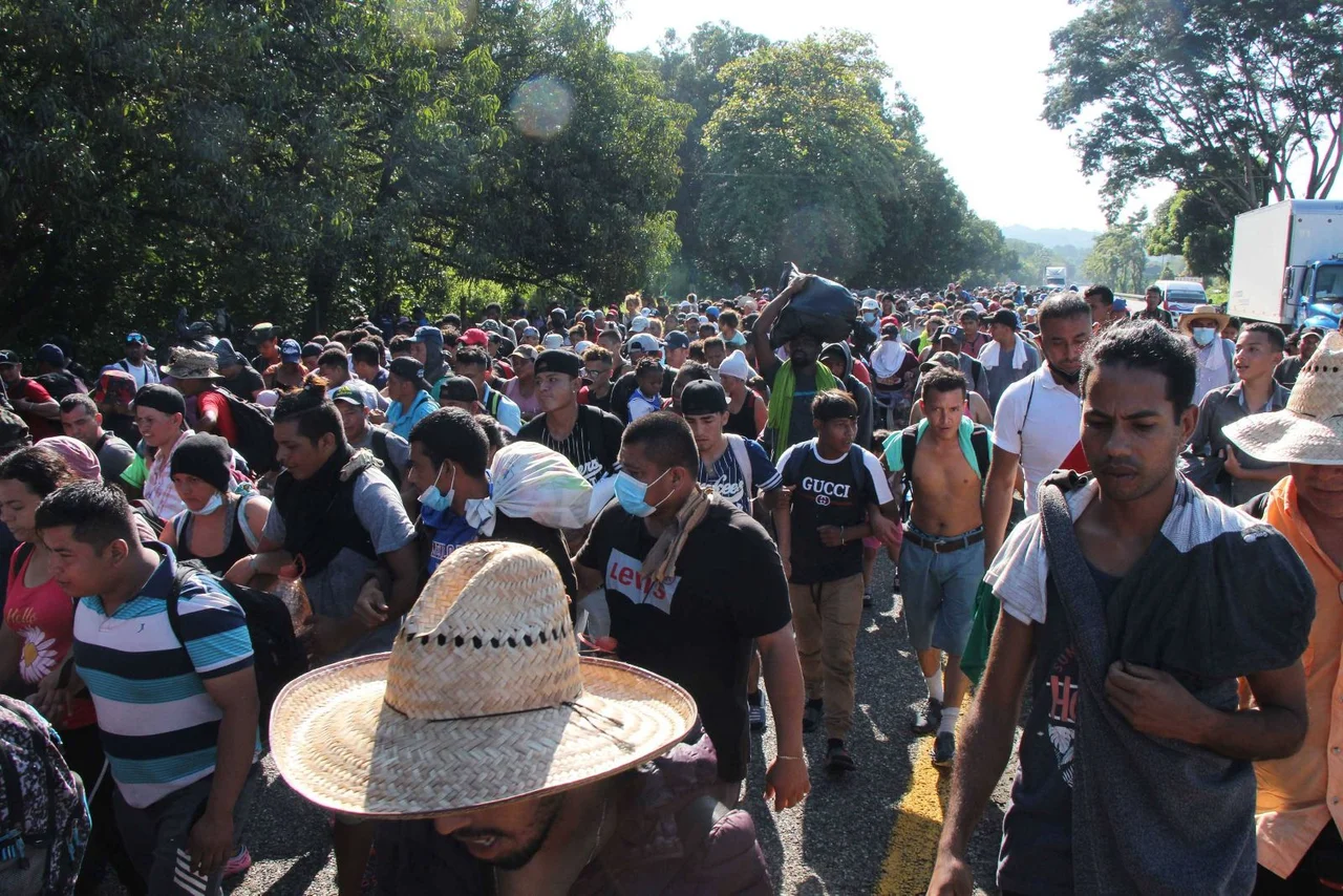 Migrantenkarawane in Mexiko (Symbolbild).