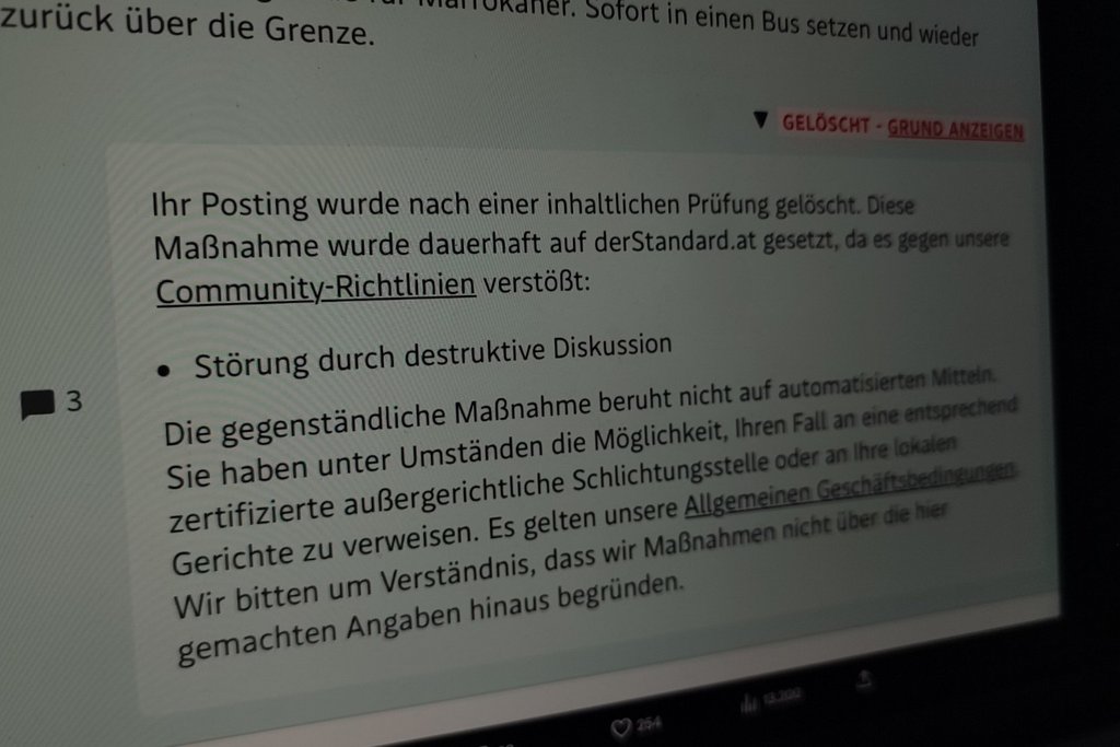 Marokko ist sicheres Herkunftsland – „Der Standard“ löscht unbequemen Leserkommentar